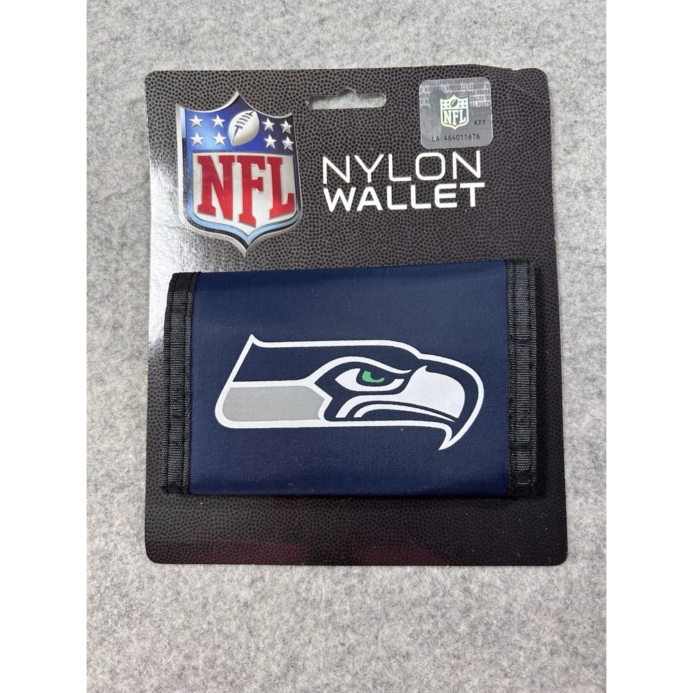 Officially Licensed NFL Seattle Seahawks Nylon Trifold Wallet New